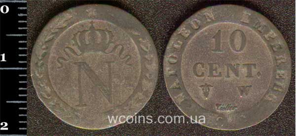 Монета Франція 10 сантимів 1809