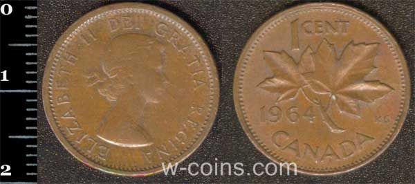 Coin Canada 1 cent 1964