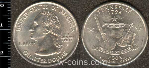 Coin USA 25 cents 2002 Tennessee