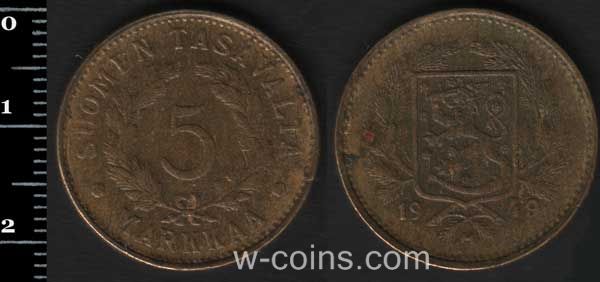 Монета Фінляндія 5 марок 1949