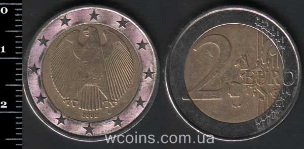 Монета Німеччина 2 євро 2002