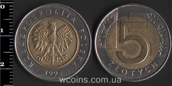 Coin Poland 5 złotych 1996