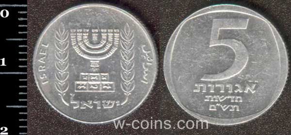 Монета Ізраїль 5 агор 1980