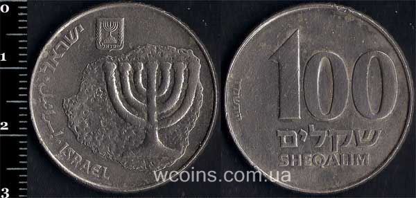 Монета Ізраїль 100 шекелей 1985