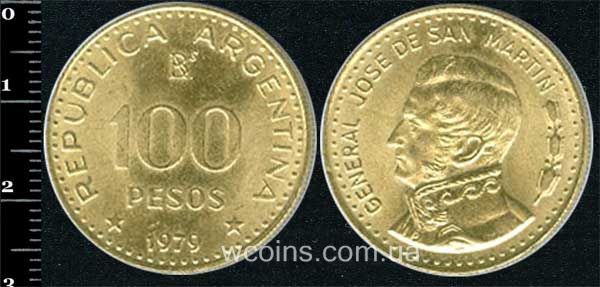 Монета Аргентина 100 песо 1979