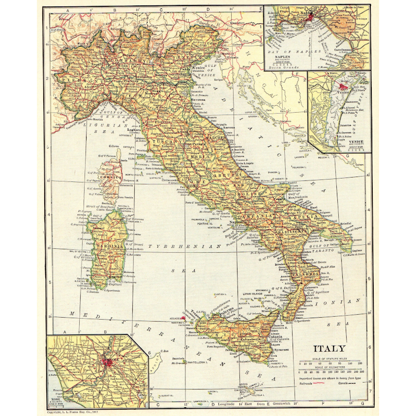Cities of Italy before 1861